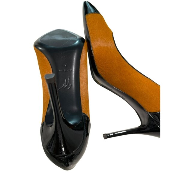 Giuseppe Zanotti Pony Hair Pointed Toe Heels Shoes Sz 38 US 8 NEW - Picture 6 of 10